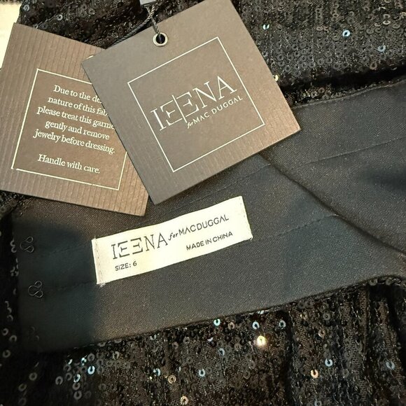 Mac Duggal Black Sequin Cutout Gown Size Size 6 Medium NWT NEW - Picture 9 of 9